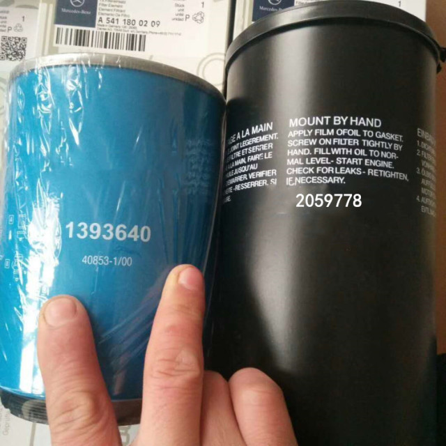 Heavy Duty Truck Parts Diesel Oil Filter OEM 2059778 2077885 1117285 1347726 for SC Fuel Filter