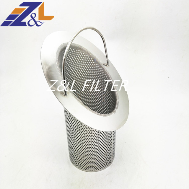 Customized 304 316 flange pipe filter cartridge Stainless Steel Basket Filter