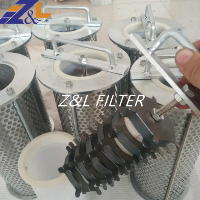 Customized stainless steel basket filter 304 flange tube filter element Magnet filter element for steel factory ,lubration oil station