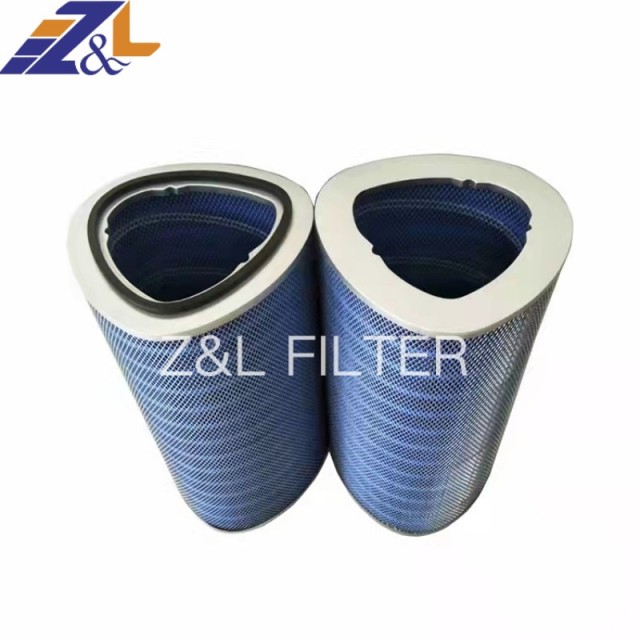 Flame Retardant triagonal cartridge air filter