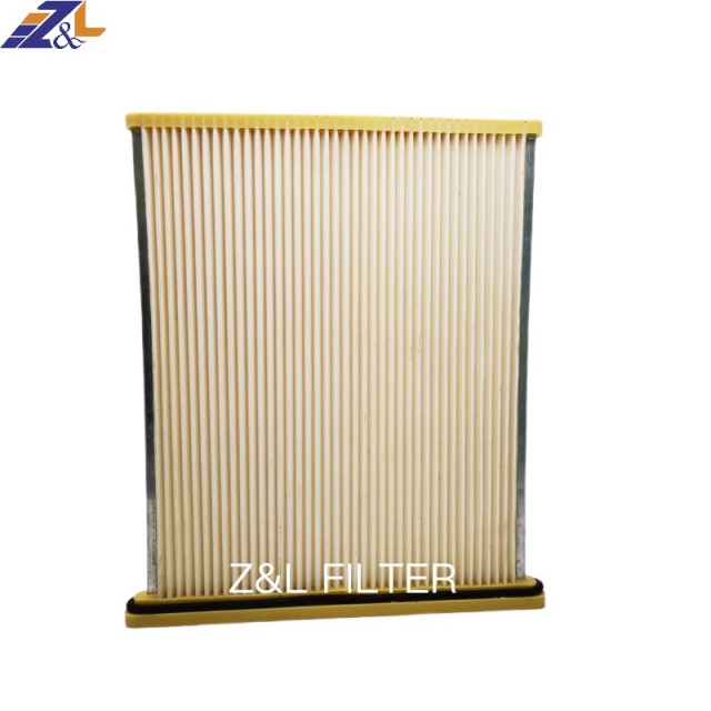 Z&L filter supplying  Antistatic polyester media PLEATED AIR FILTRATION/Industrial dust cleaning filter/ Antistatic polyester dust plate air filter