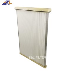 Z&L filter supplying  Antistatic polyester media PLEATED AIR FILTRATION/Industrial dust cleaning filter/ Antistatic polyester dust plate air filter