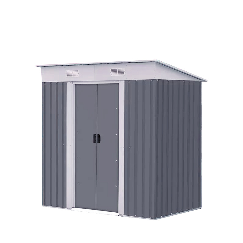 6x4  Feet Pent Steel Garden Shed