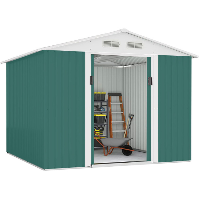 6x8  Feet Apex Steel Garden Shed