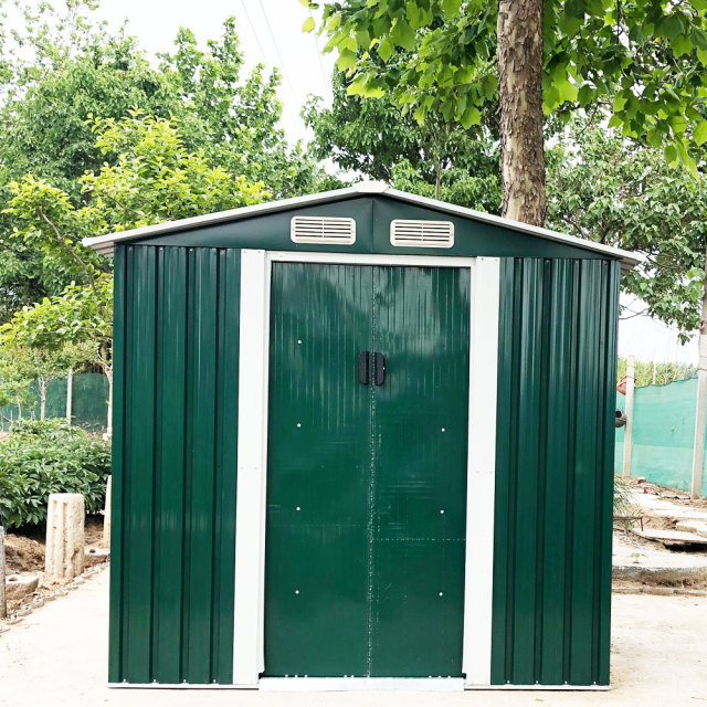 6x4  Feet Apex Steel Garden Shed