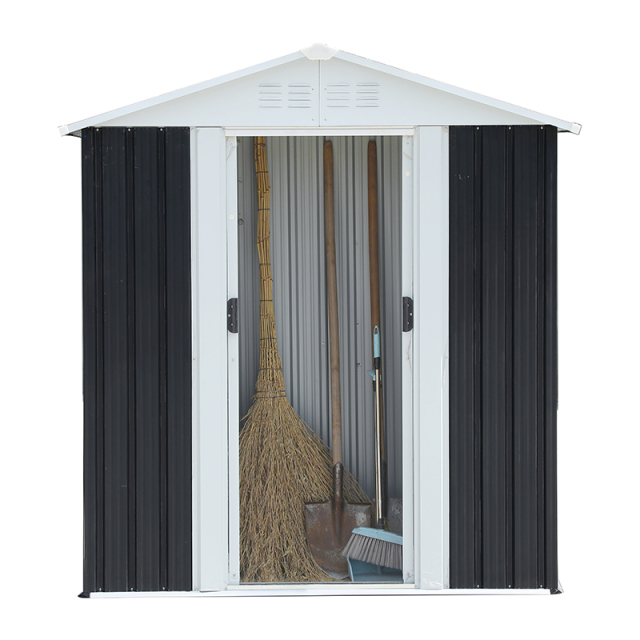 5X3 Feet Grey Apex Garden Shed Outdoor
