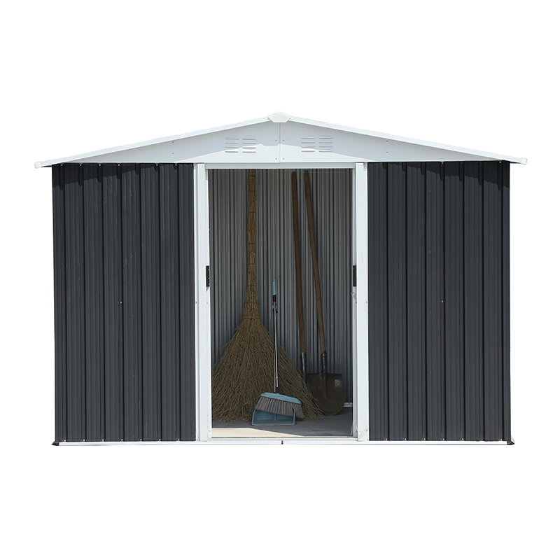 8X6 Feet Grey Apex Garden Shed