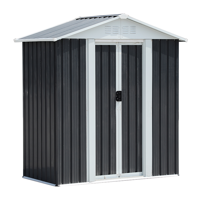 5X3 Feet Grey Apex Garden Shed Outdoor