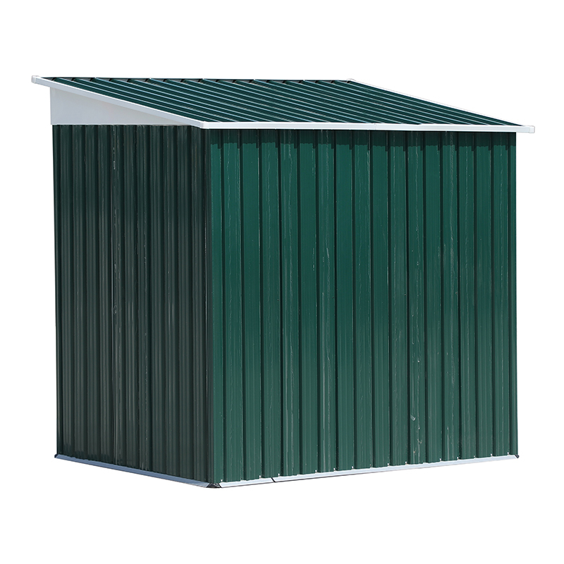 6X4 Feet Green Pent Metal Steel Shed