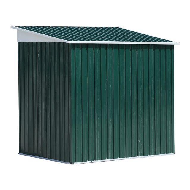 6X4 Feet Green Pent Metal Steel Shed