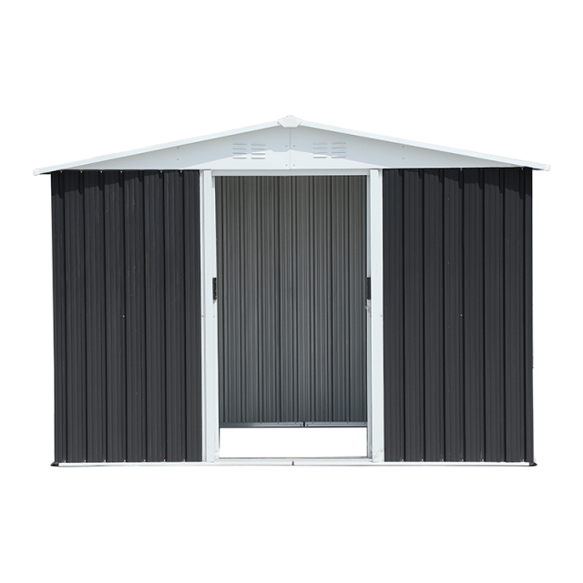 8X6 Feet Grey Apex Garden Shed