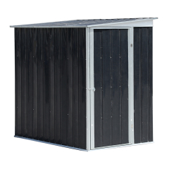 4X6 Pent Garden Metal Shed