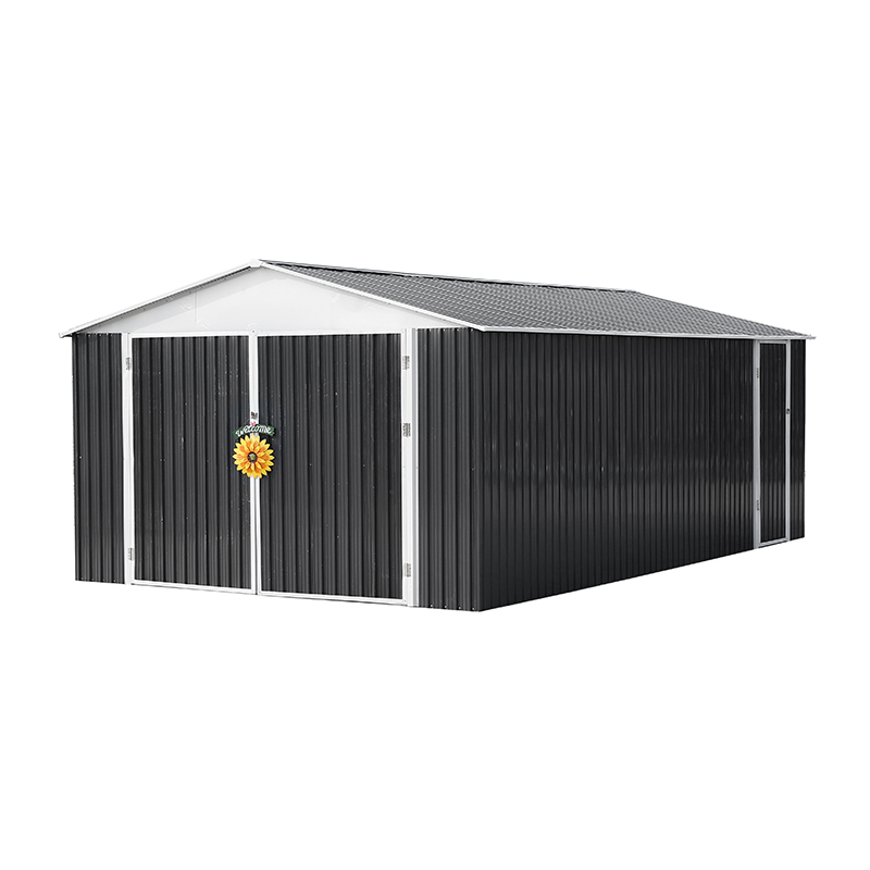 12x19 Feet Metal Garage Shed