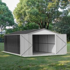 12x19 Feet Metal Garage Shed