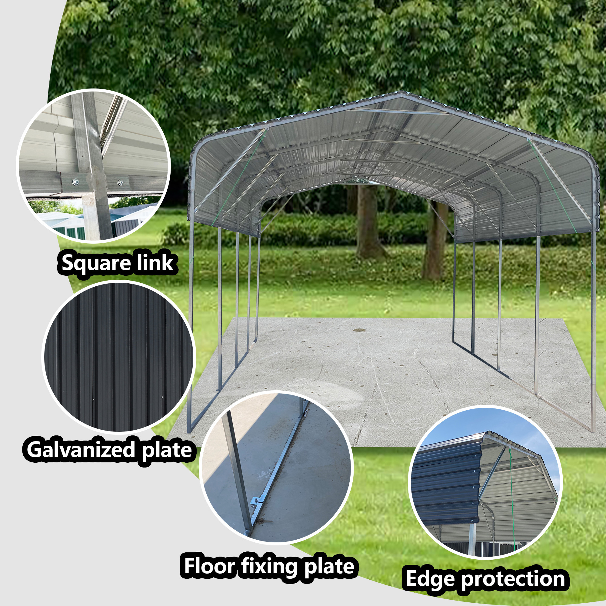 Durable Metal Steel Carport