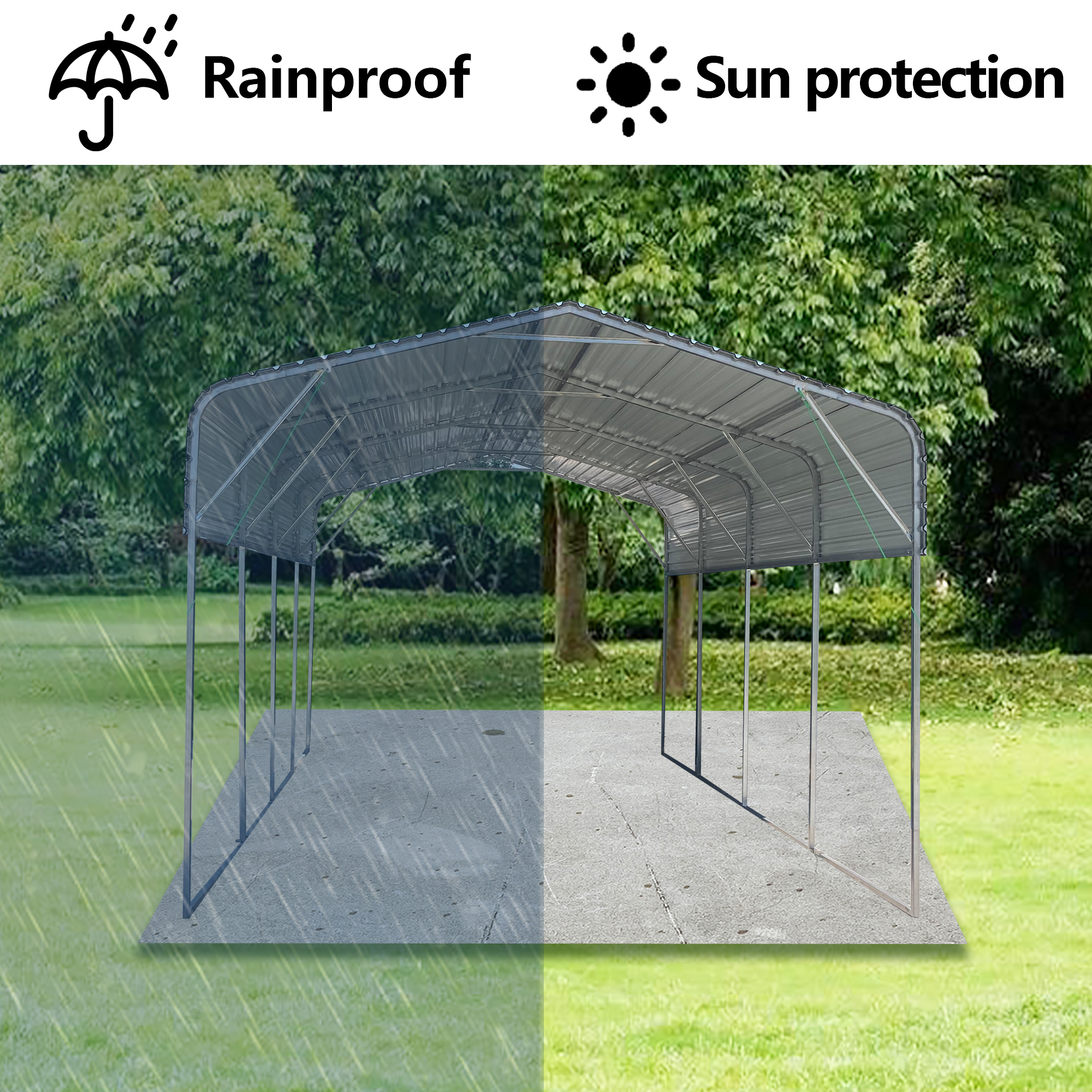Durable Metal Steel Carport