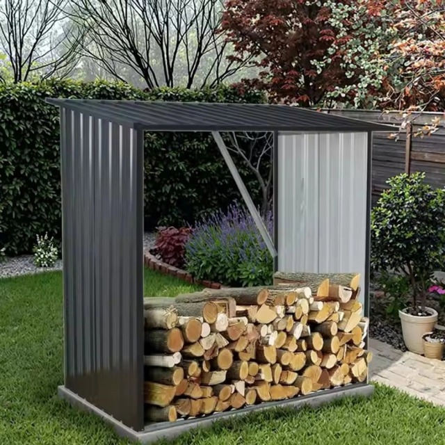 Open Firewood Storage Shed