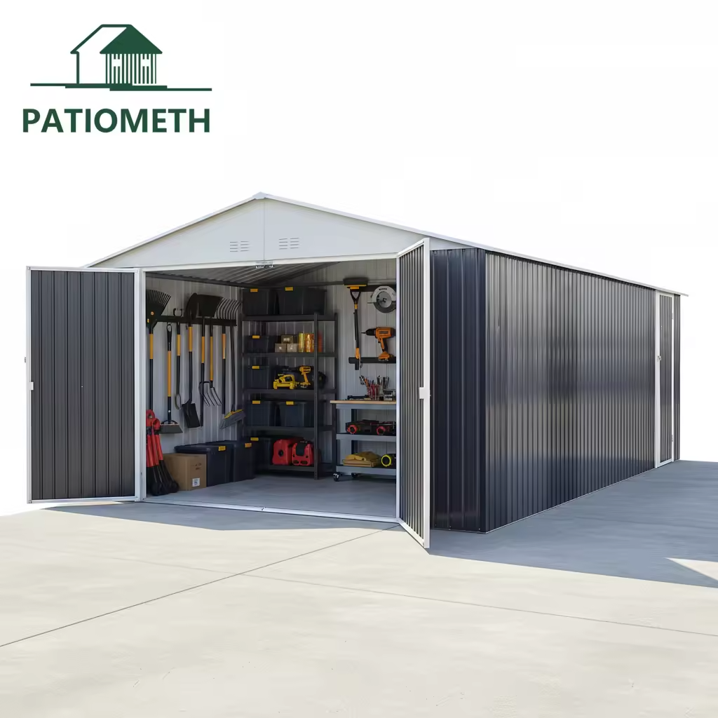 Carport 12x20 FT Heavy Duty Garage Storage Shed Outdoor Storage Shed for Car, Truck, Boat