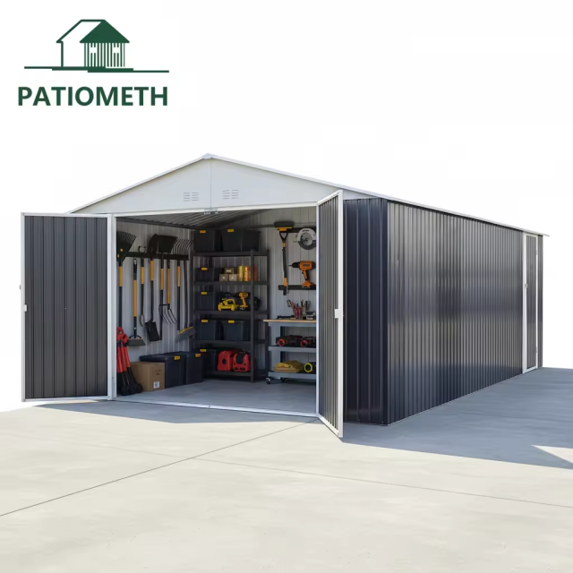 Carport 12x20 FT Heavy Duty Garage Storage Shed Outdoor Storage Shed for Car, Truck, Boat