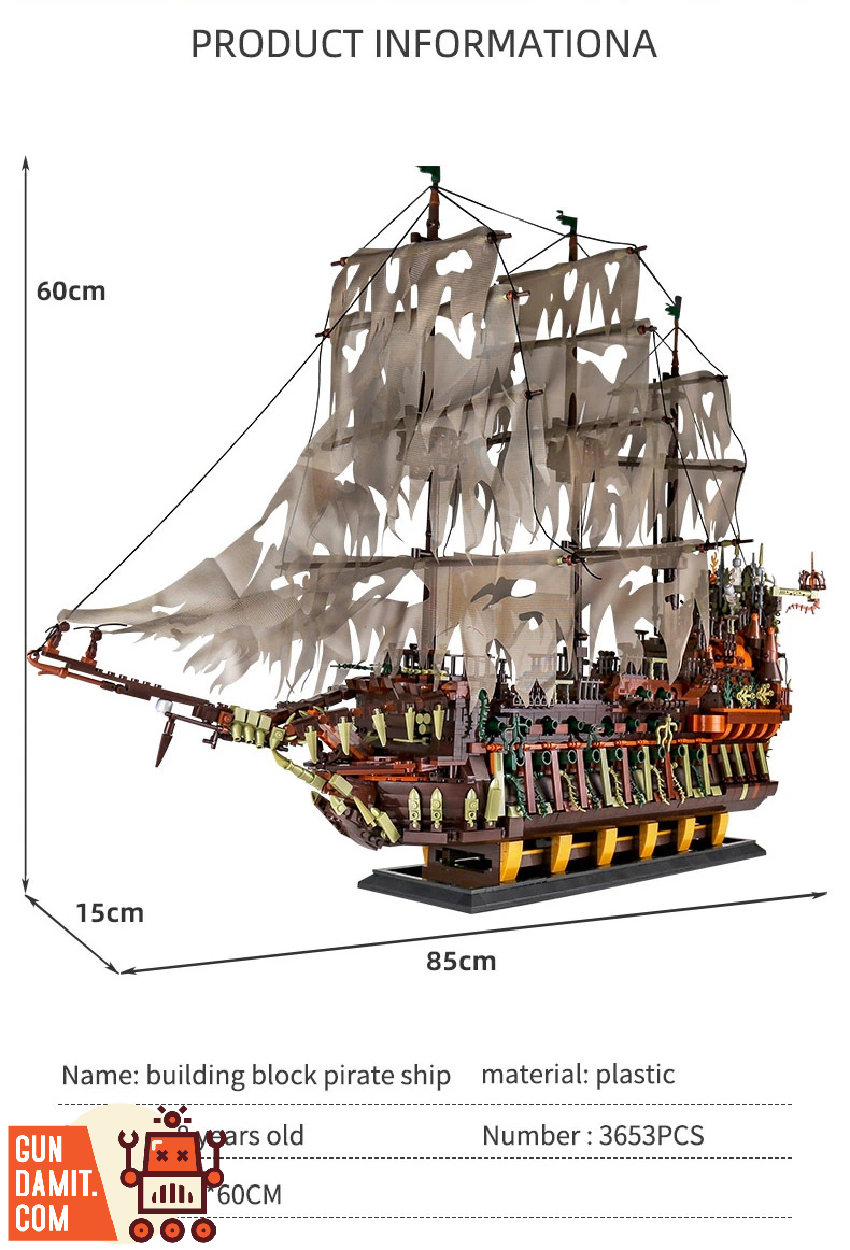 Lepin Pirates Of The Caribbean Flying Dutchman Mould King 13138