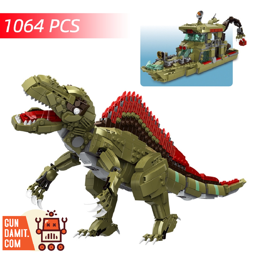 corocoro！！ディノス 10万dinos DECOOL 31027 Transformable Spinosaurus Spine Back Dragon- ChowBrick