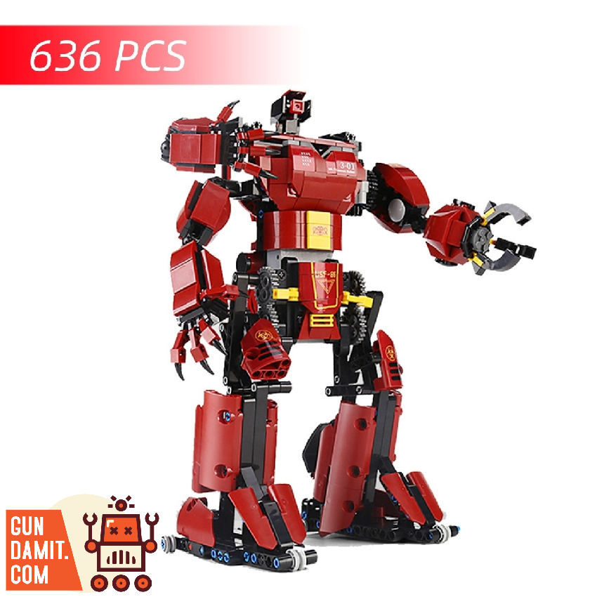 Mould King 15038 Crimson Robot w/ PF Parts - ChowBrick Store