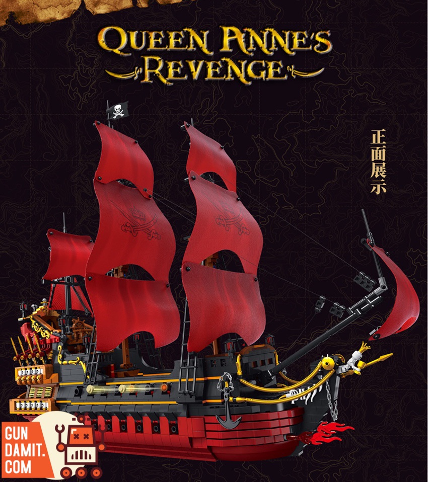 DK 6002 Queen Anne's Revenge - ChowBrick Store
