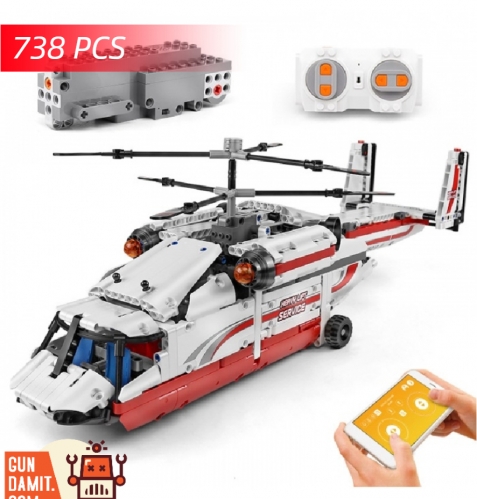 Mould King 15012 Heavy Lift Airplane w/ PF Parts - ChowBrick Store