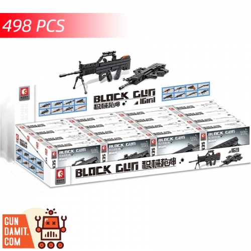 Sembo Block 702030 Toy Machine Gun Set of 16 - ChowBrick Store