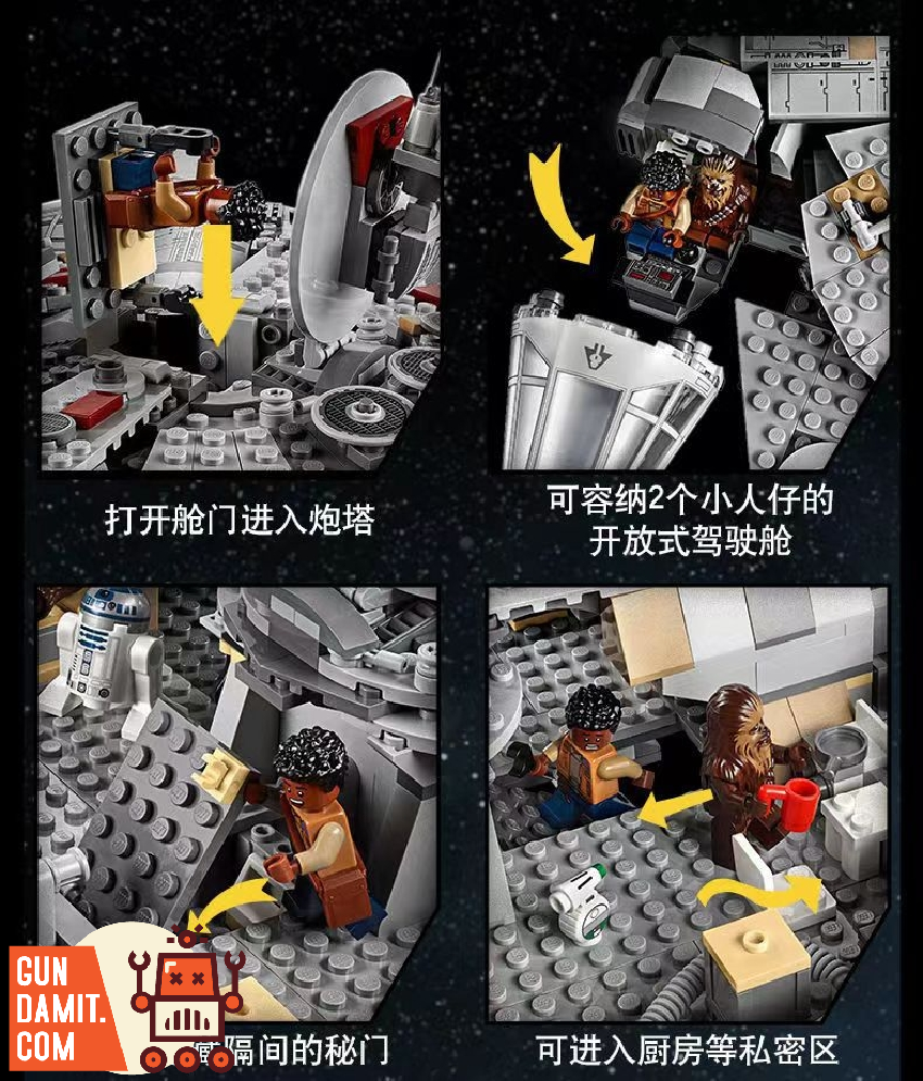 4th Party 61103 Millennium Falcon- ChowBrick Store