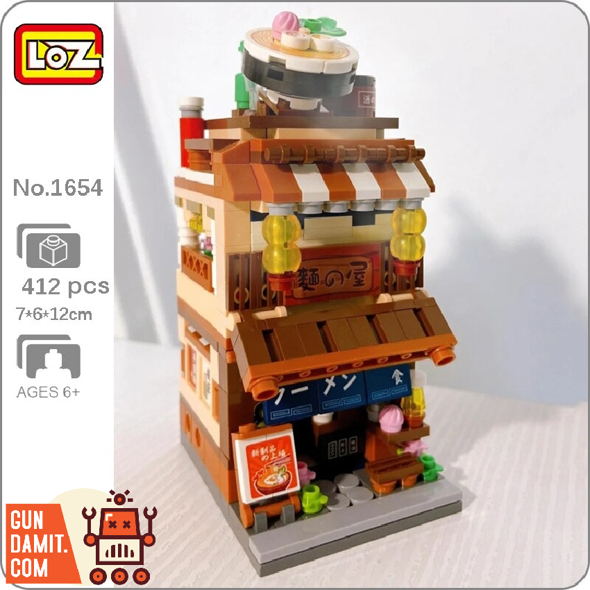 LOZ 1654 City Street Noodle Shop Food Restaurant Store- ChowBrick