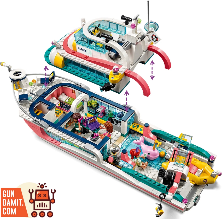 Friends lego rescue mission boat sale