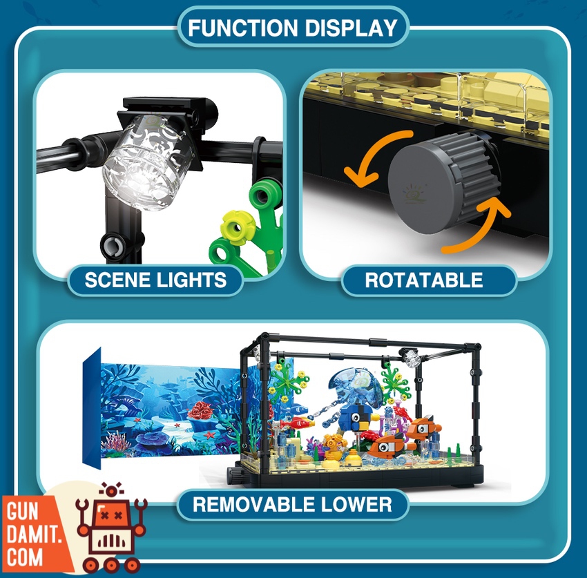 DK 7023 Finding Nemo Atlantis World Aquaria Jellyfish w/ Light