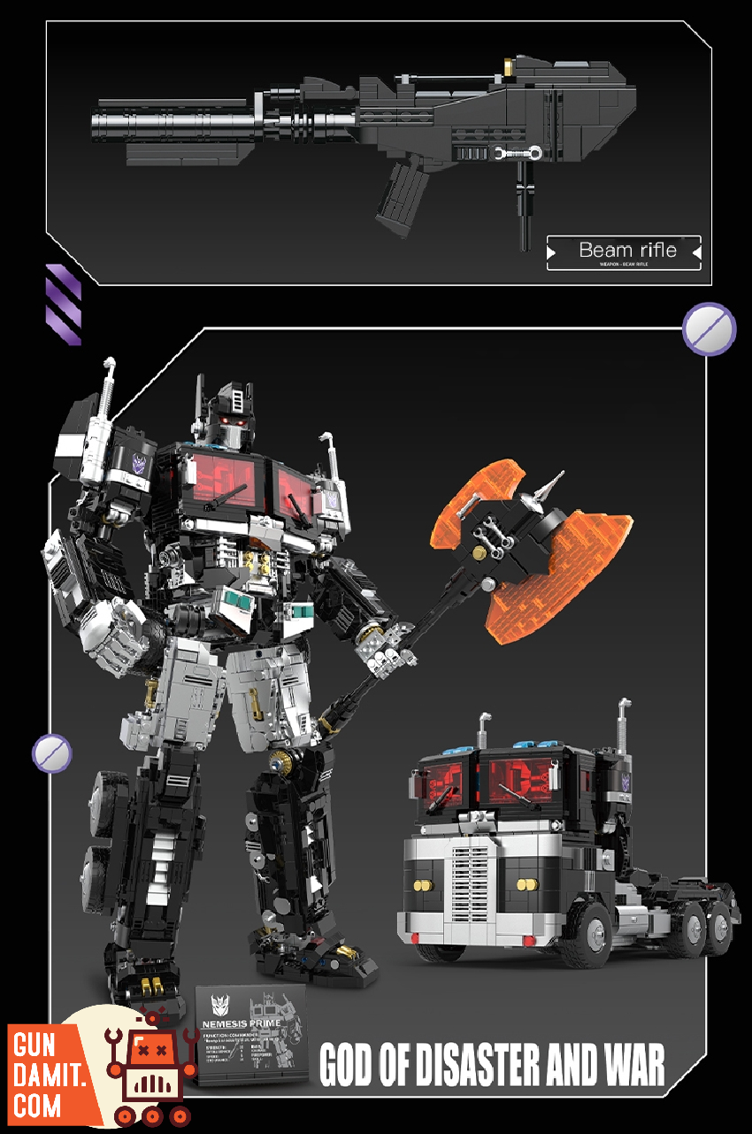 4th Party 996 Dark Nemesis Prime Electroplating Limited Version w