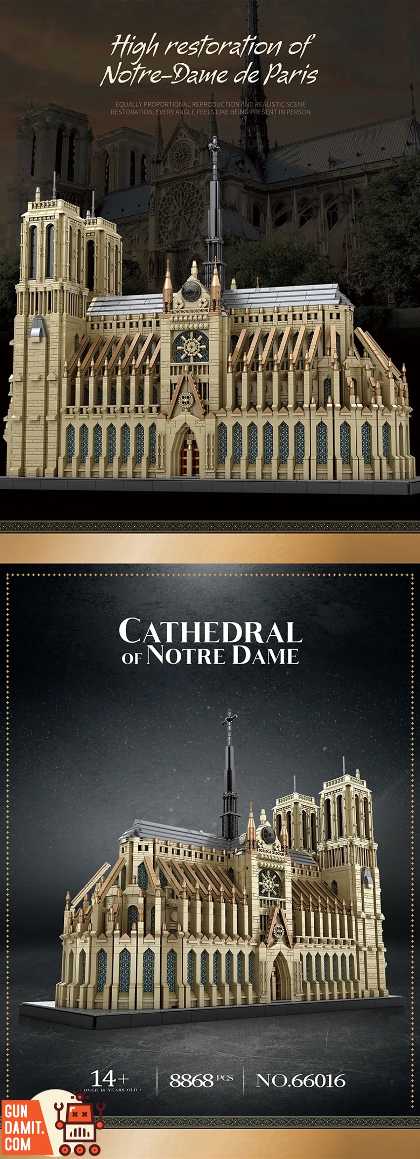 Reobrix 66016 Cathédrale Notre Dame de Paris - ChowBrick Store