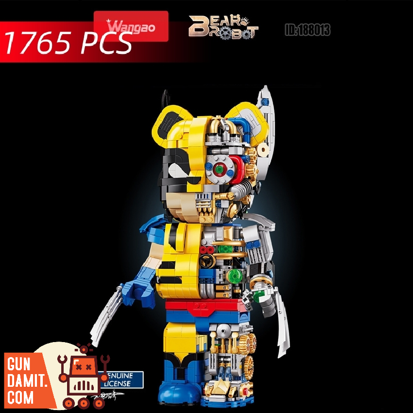 Wangao Block Model 188013 Wolverine Mechanical Bear Half Clear
