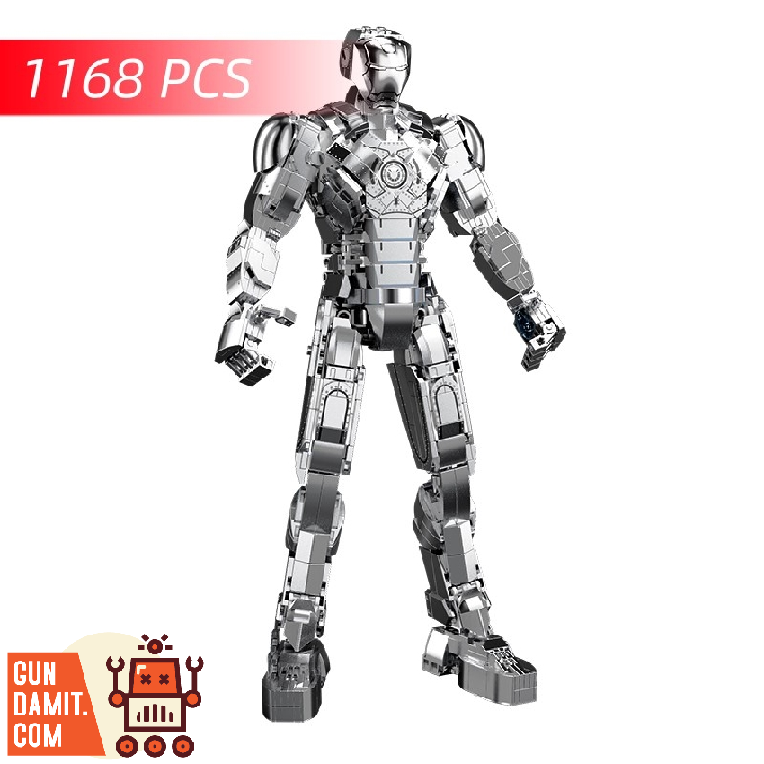 Tuole 6016 Iron Hero Iron Man MK 2 w/ Light - ChowBrick Store