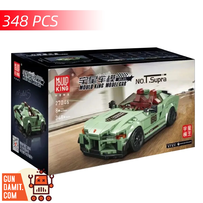 Mould King 27046 Mini Luxury Car Toyota Supra w/ Showcase