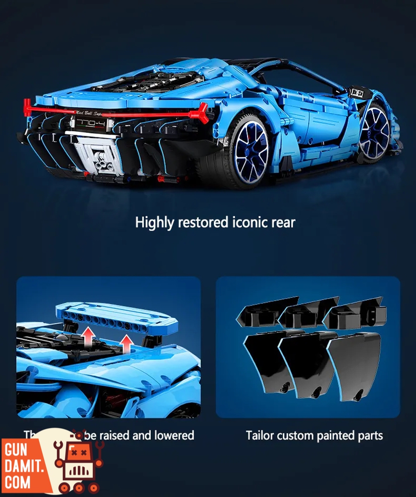 CaDA 1/8 C61041 Lamborghini Centenario 770-4 Hypercar ChowBrick