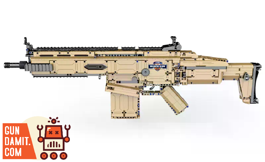 CaDA C81021 FN SCAR 17S Block Gun w/ PF Parts - ChowBrick Store