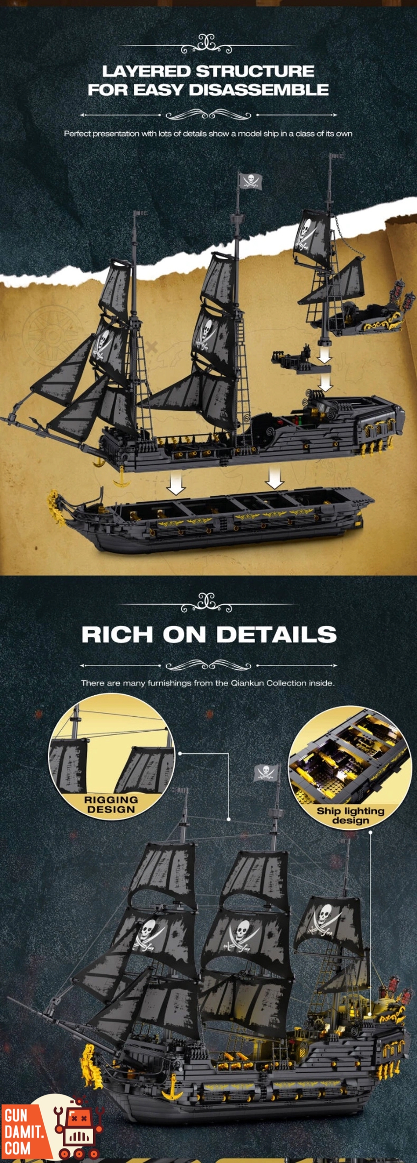 Reobrix 66036 Black Pearl - ChowBrick Store