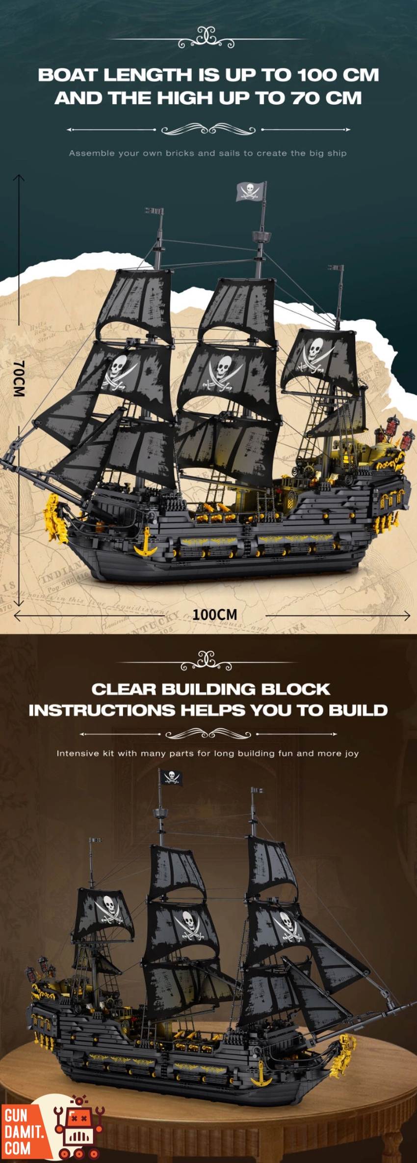 Reobrix 66036 Black Pearl - ChowBrick Store