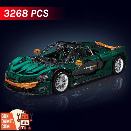 Mould King 1/8 13091 McLaren P1 Hypercar Green Version ChowBrick