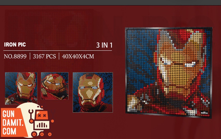 Lego Art Lego Iron Man Cuadro Lego Marvel Avengers 76140 Armadura