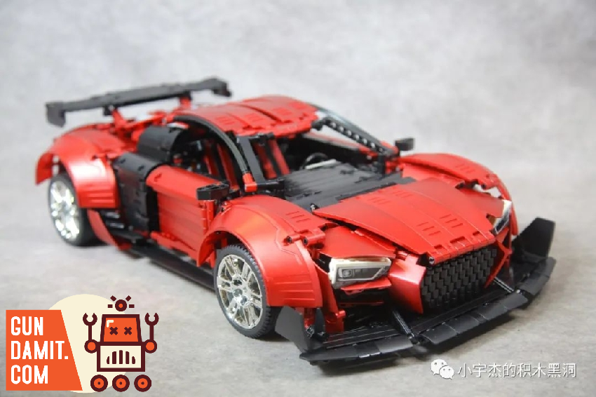 K Box 1/10 10516B Audi R8 Red Chrome Version w/ PF Parts