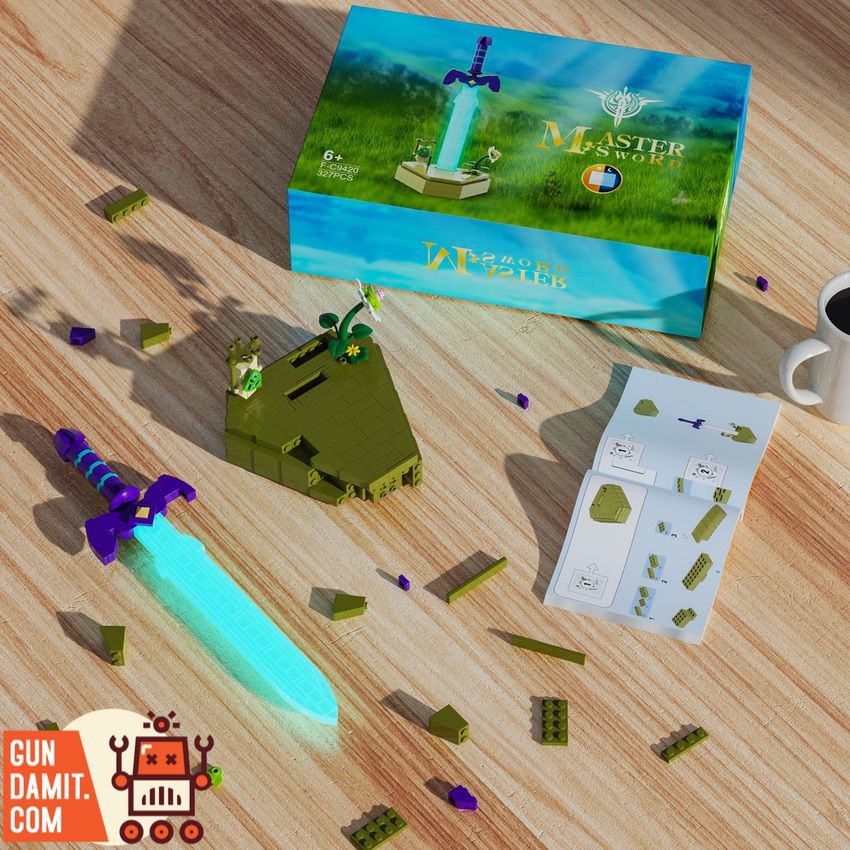 BuildMoc F-C9420 The Legend of Zelda Master Sword Glowing Version