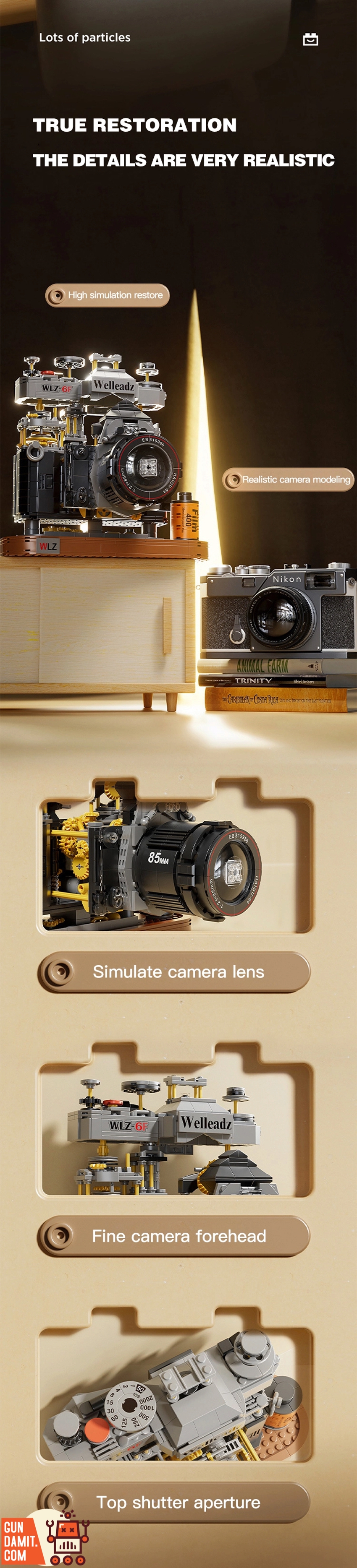 Welleadz 2100 WLZ-6F SLR Vintage Camera - ChowBrick Store