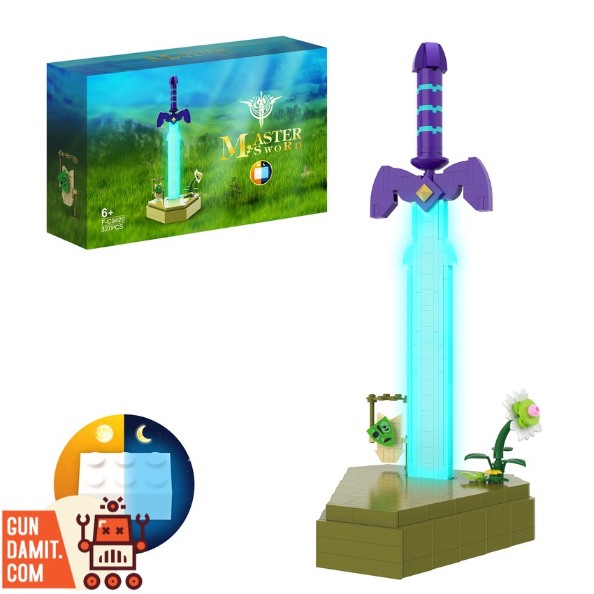 BuildMoc F-C9420 The Legend of Zelda Master Sword Glowing Version