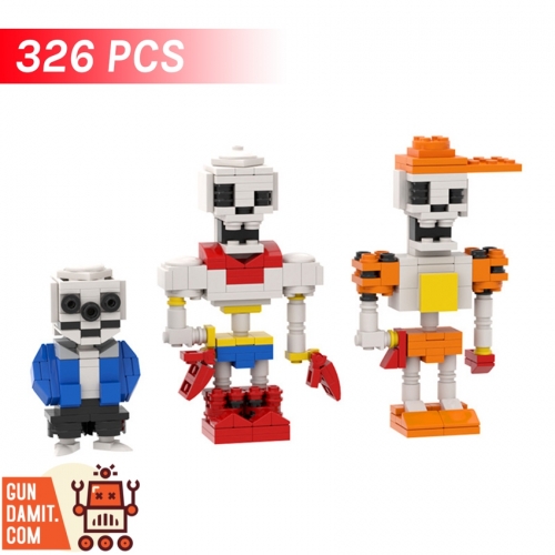 BuildMoc C9951 Undertale Sans Papyrus Skeleton Brothers