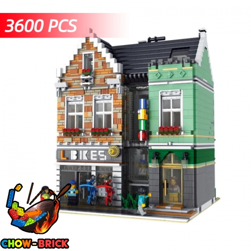 ZHEGAO 00959 Bike Shop Mini Bricks - ChowBrick Store